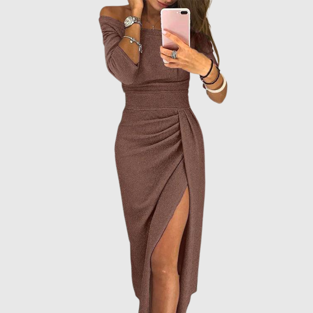 Selena™ | Halter Neck Maxi Dress