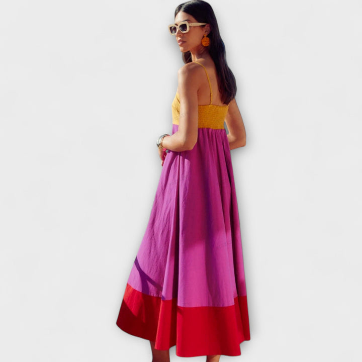 Color Block Strap Dress