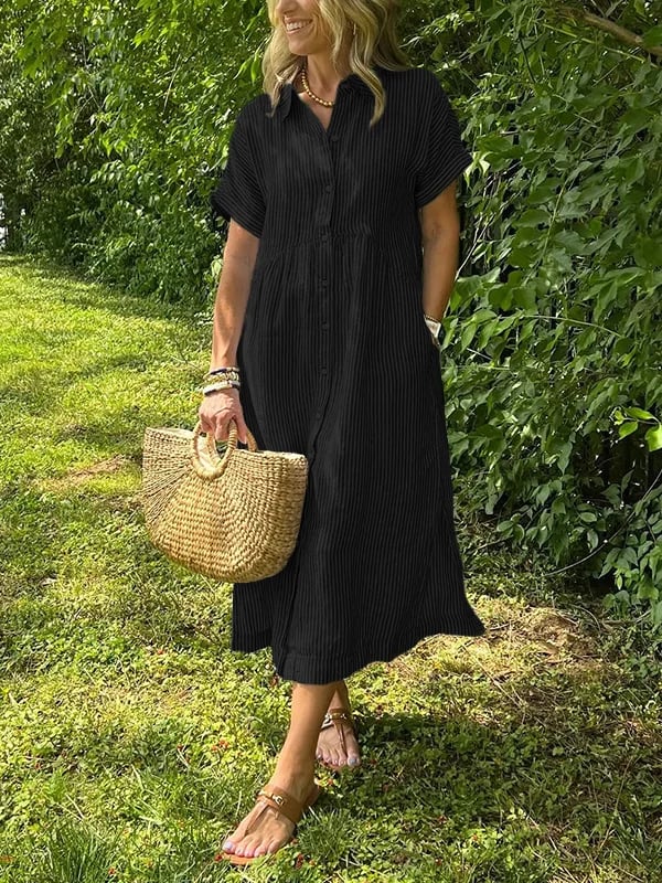 Morgan™ | Striped Shirt Maxi Dress