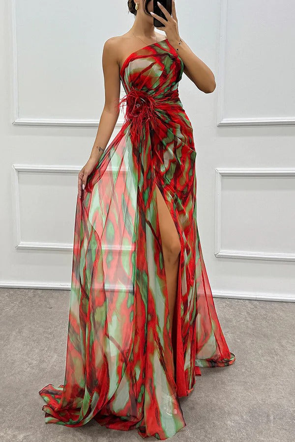 Ivy™ | Colorful Draped Dress