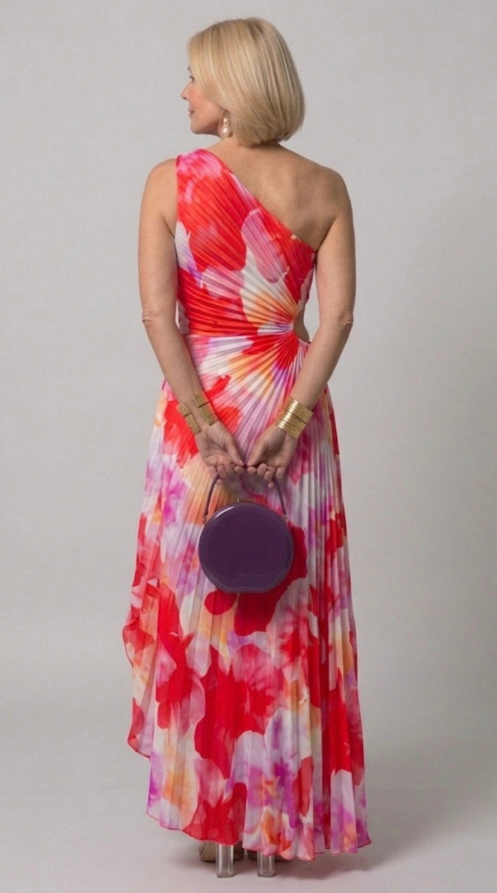 Ivy™  | Pleated One-Shoulder Dress