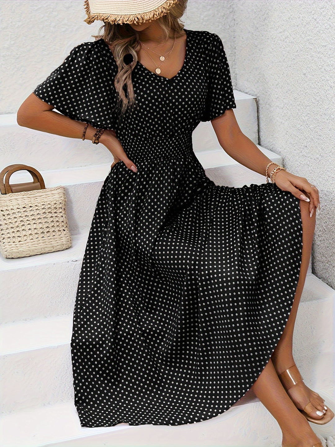 Darcy™ | Polka Dot Elegant Dress