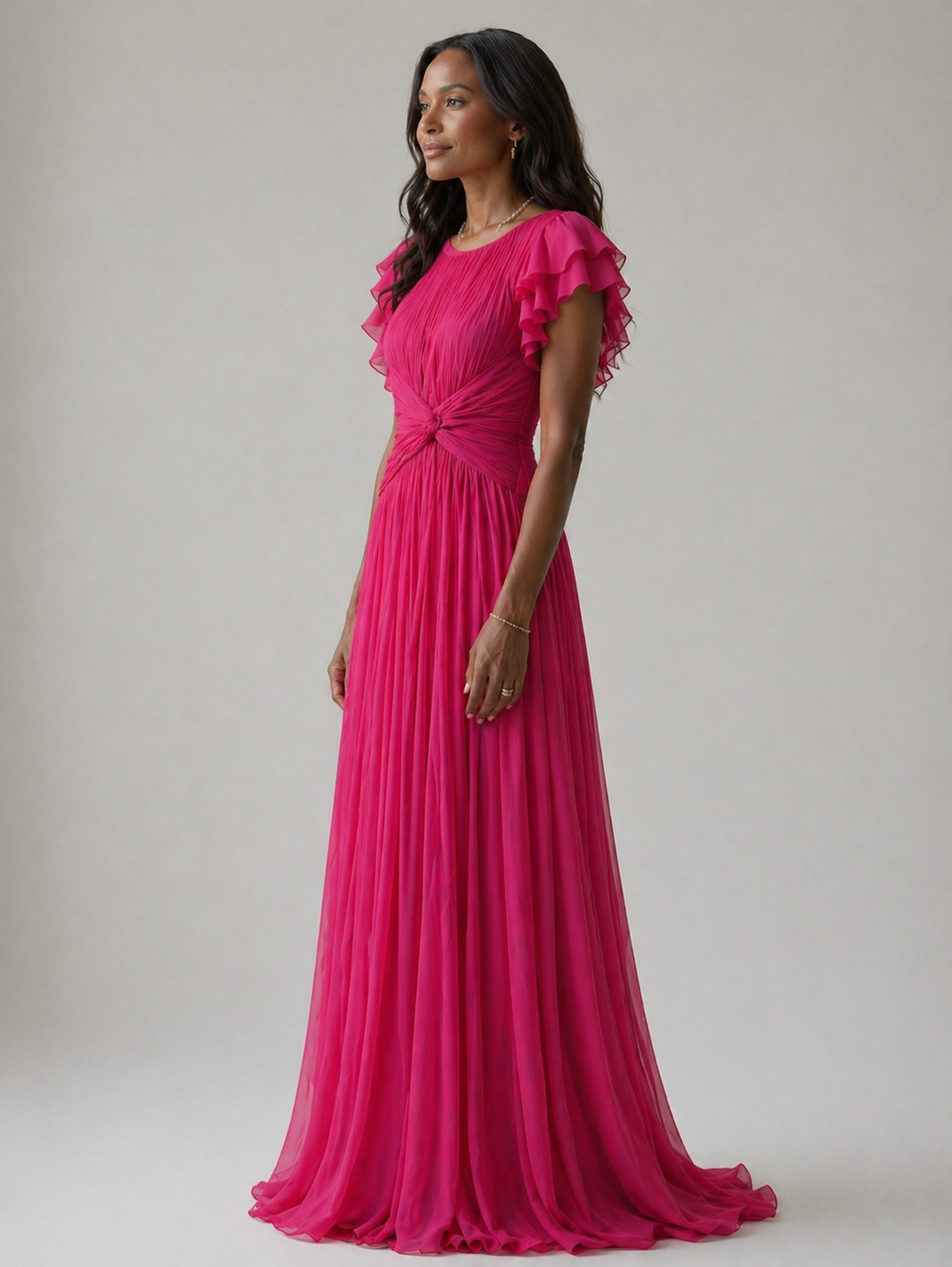 Ivy™  | Pleated Evening Dress