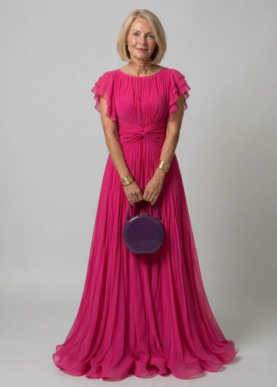 Ivy™| Elegant Pleated Evening Gown