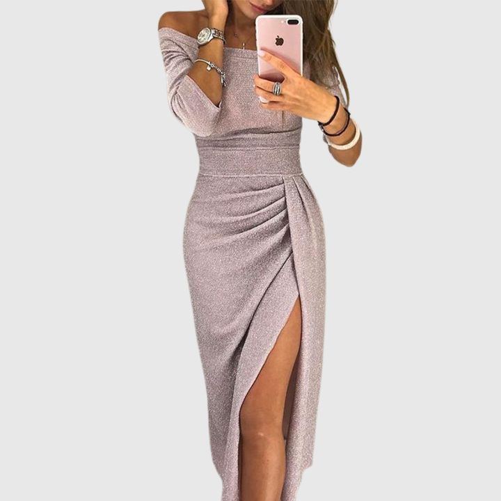 Selena™ | Halter Neck Maxi Dress