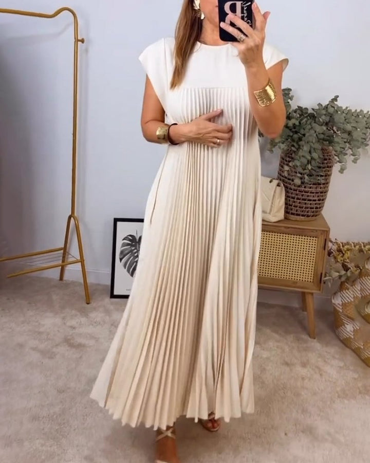 Hallie™ | Sleeveless Pleated Maxi