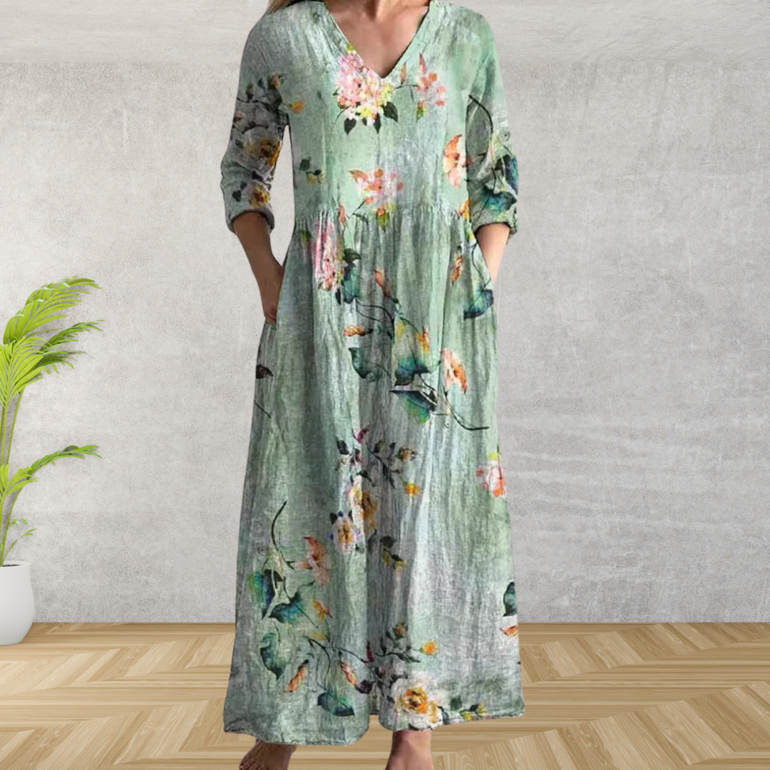 Alana™ | Elegant Floral Midi