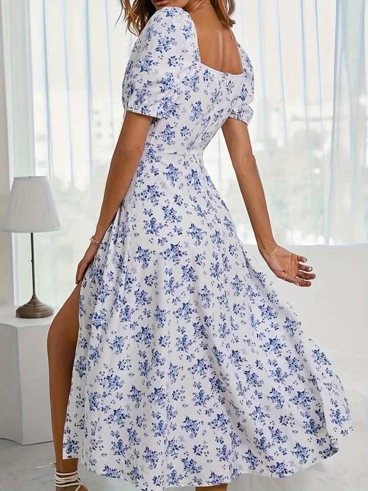 Erin™ | Elegant Floral Midi Dress