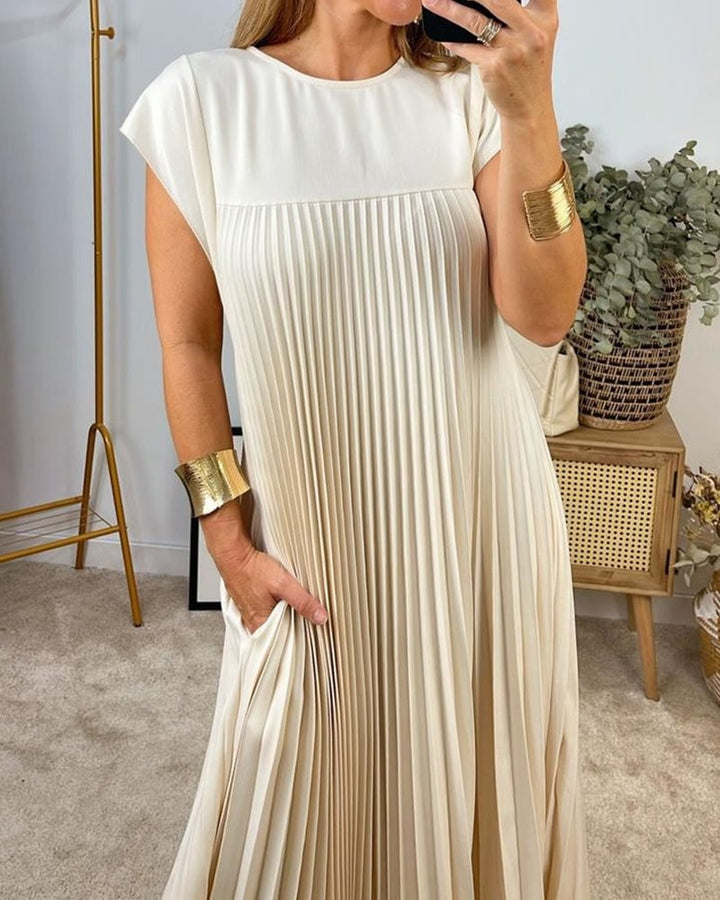Hallie™ | Sleeveless Pleated Maxi