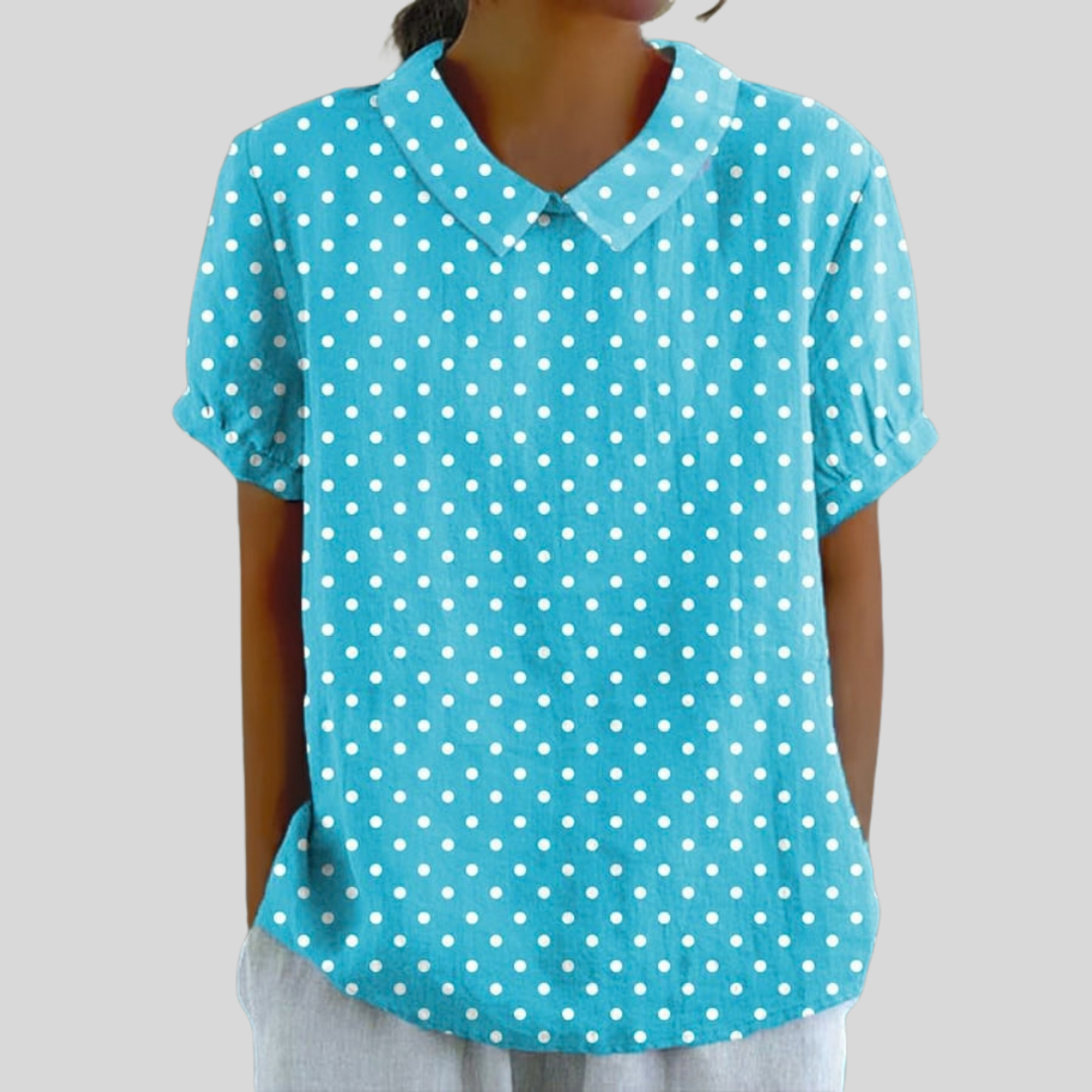 Arabella | Floral Polo Blouse