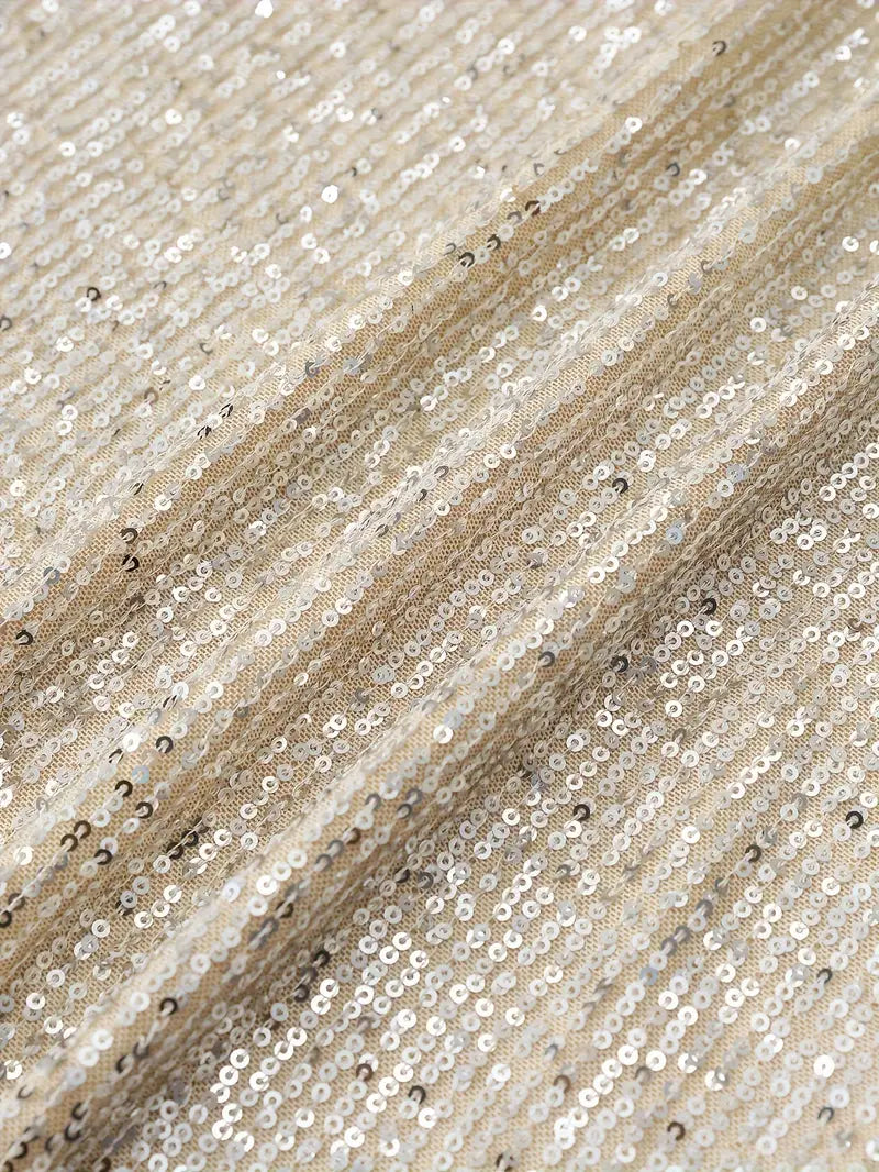 Sparkling Sequined Dresses with Contrasting Accents