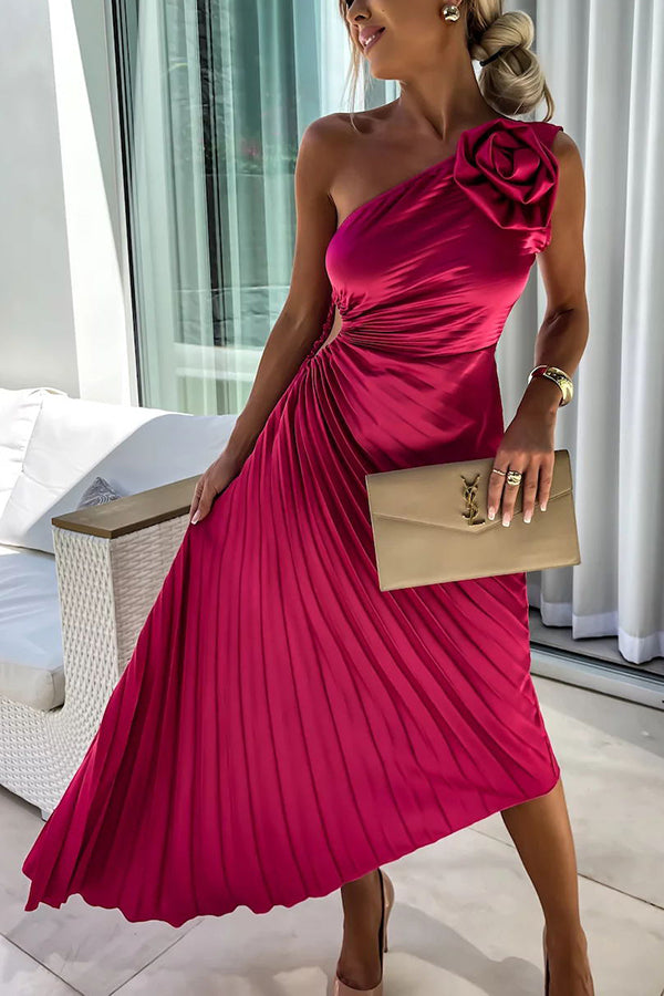 Aida™ | One-Shoulder Floral Maxi