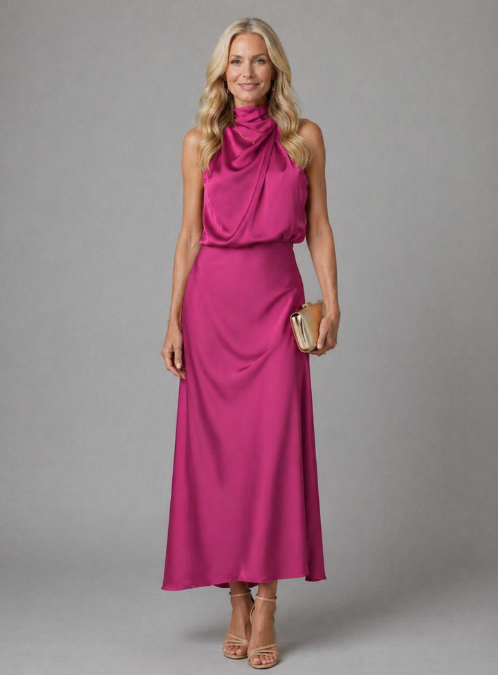 Ivy™ | Elegant Draped Dress