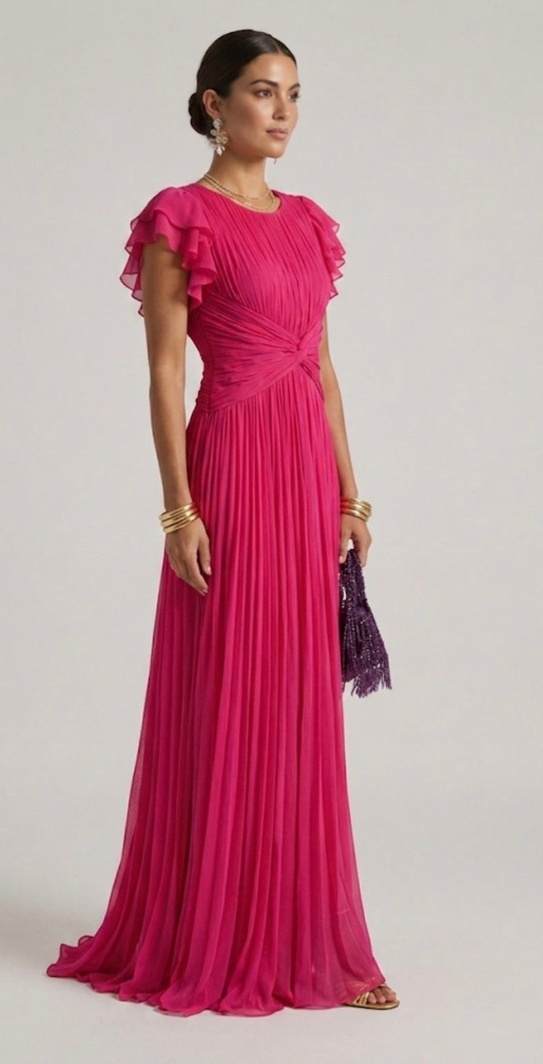 Ivy™| Elegant Pleated Evening Gown