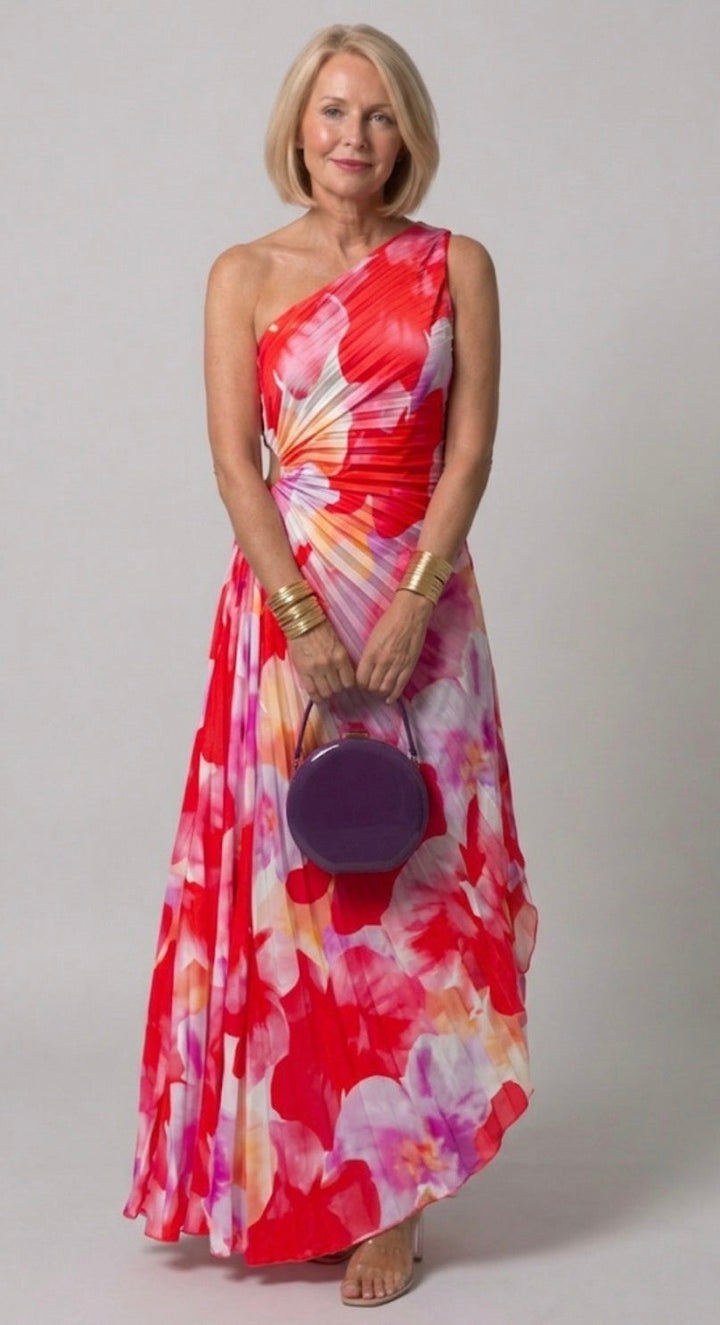 Ivy™ | Asymmetrical Pleated One-Shoulder Dress