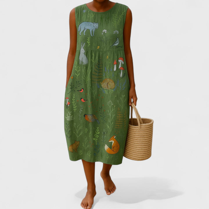 Alena - Graceful Floral Gown