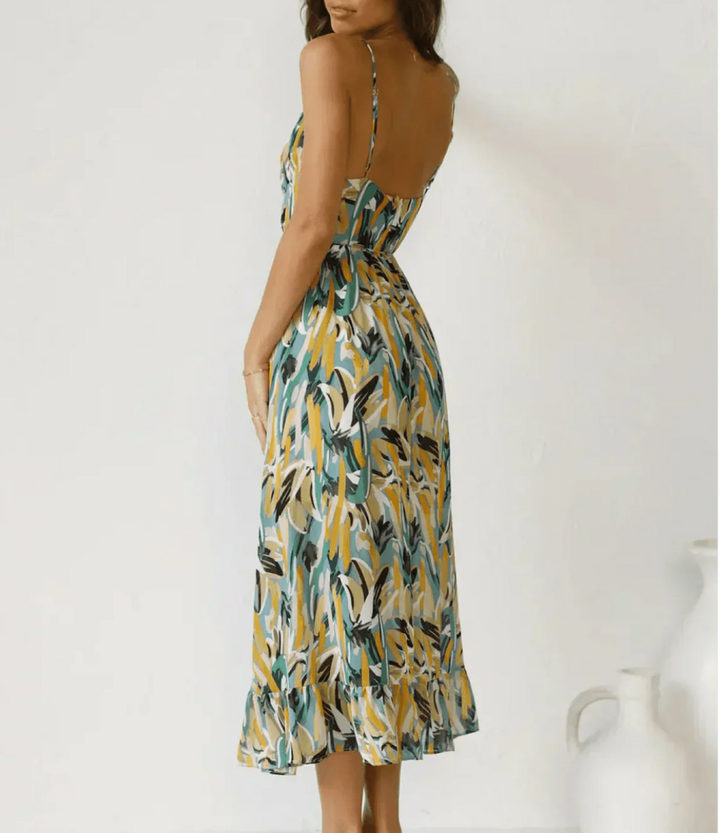 Destiny™ | Vibrant Color Midi Dress
