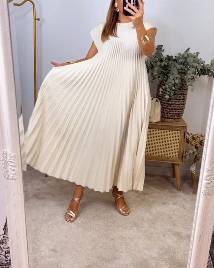 Hallie™ | Sleeveless Pleated Maxi