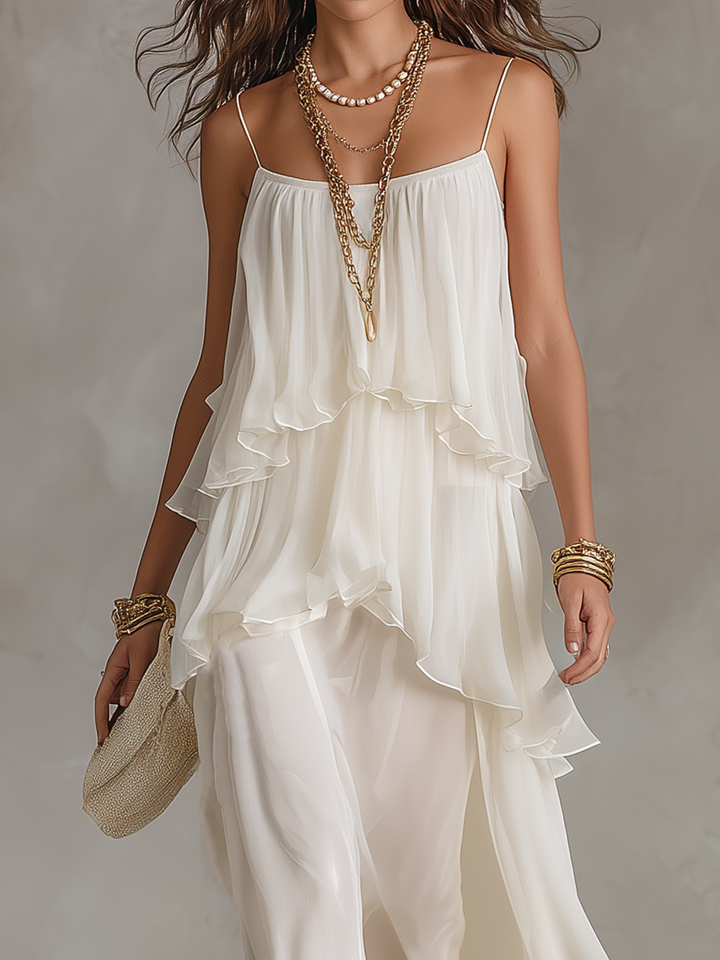 AURELIA | Elegant Maxi Chiffon Dress