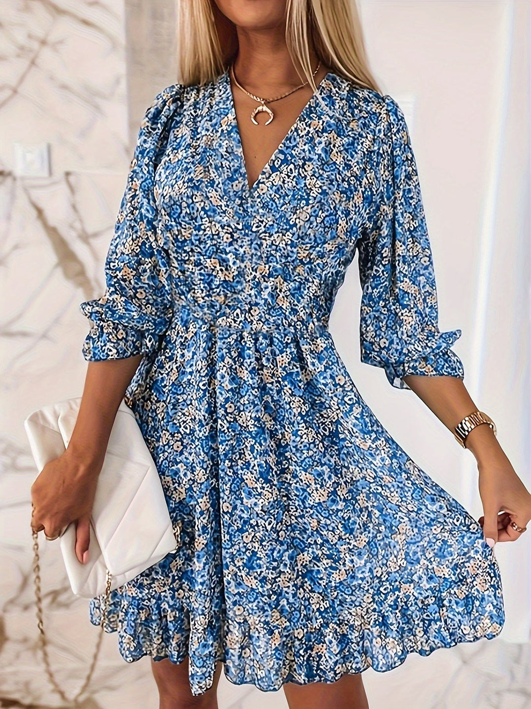 Lola™ | Floral Stripe Mini Dress