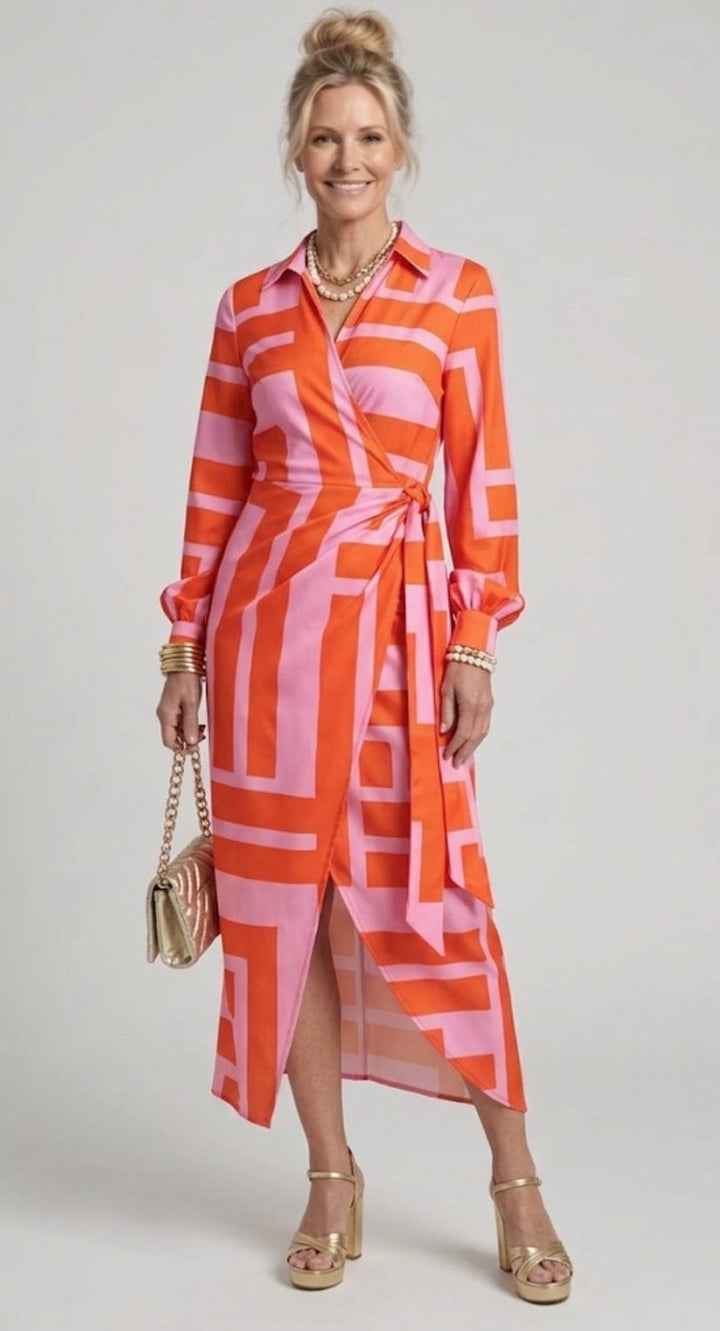 Ivy™ | Printed Wrap Dress
