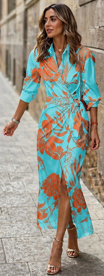 Ivy™ | Printed Wrap Dress