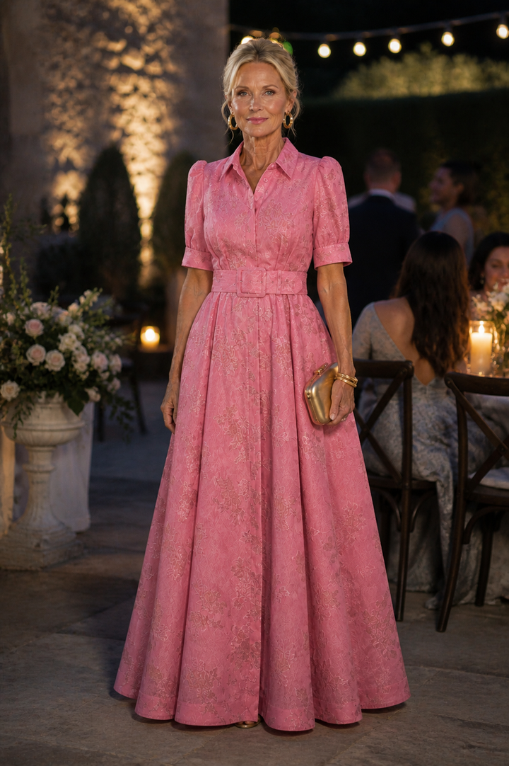 Ivy™  | Belted Floral Maxi Dress