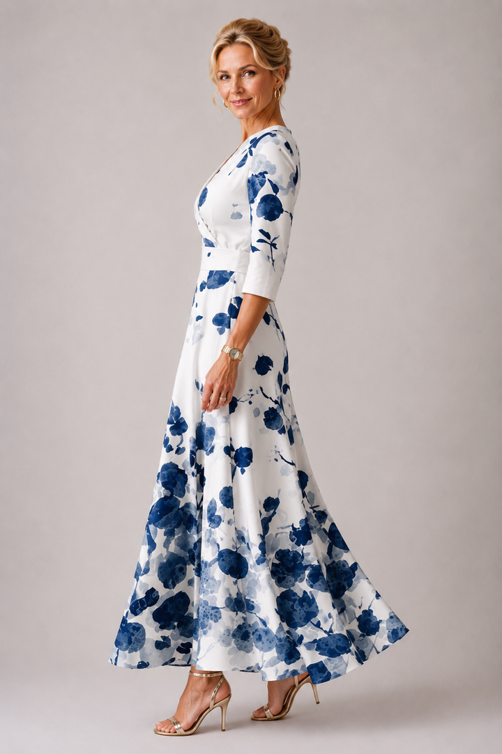 Ysa | Elegant Floral Print Dress