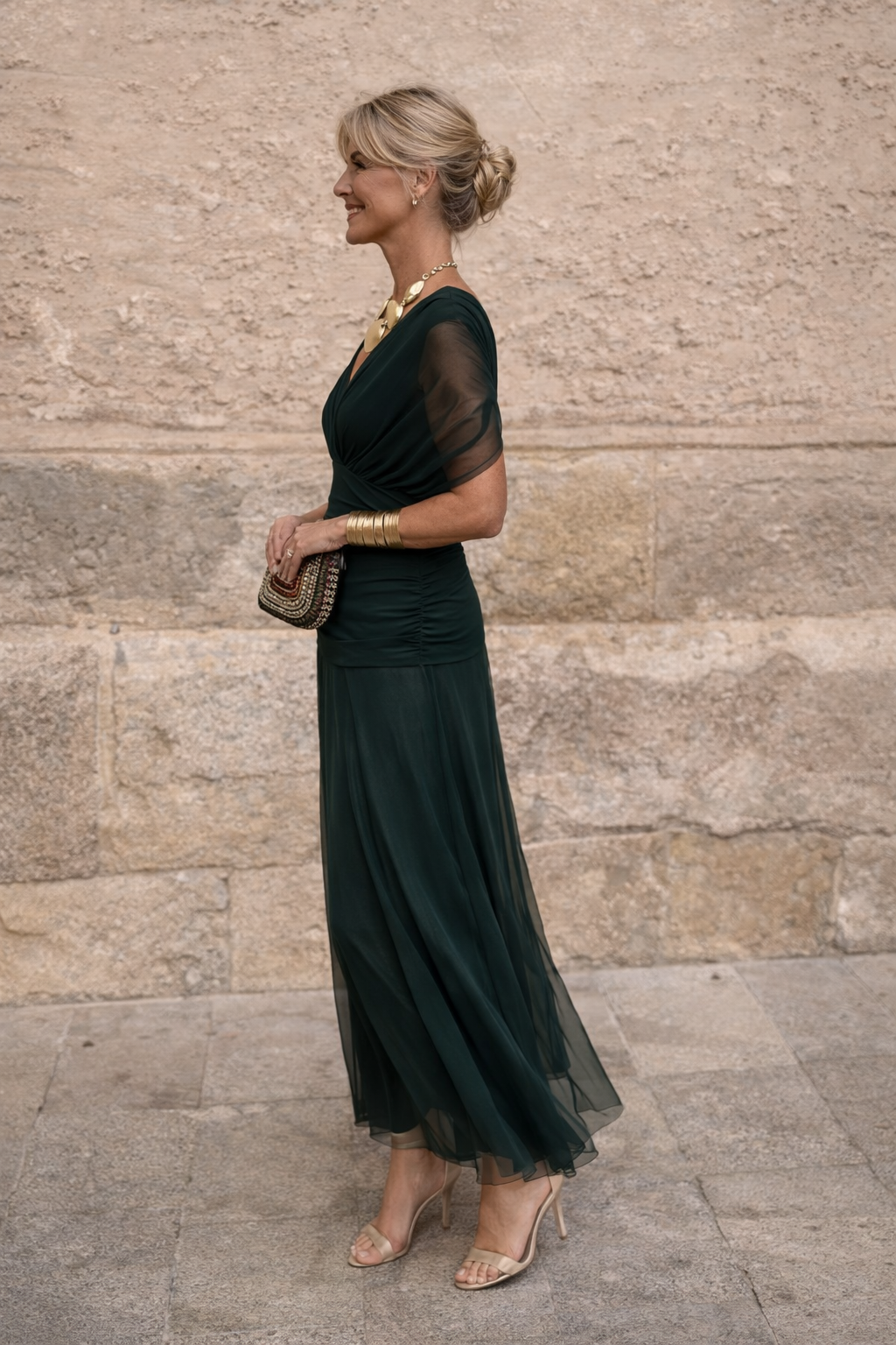MARELLA | V-Neck Maxi Dress