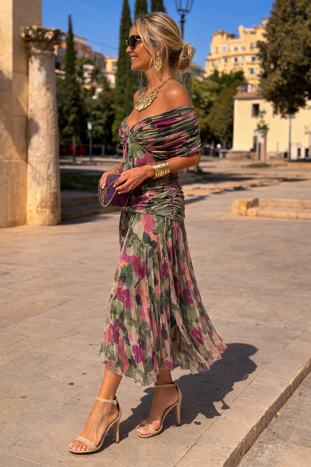 MARELLA | V-Neck Maxi Dress