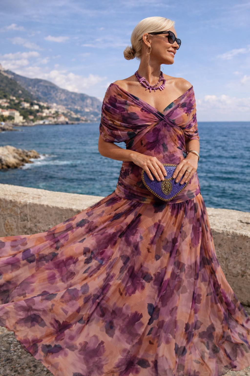 MARELLA | V-Neck Maxi Dress