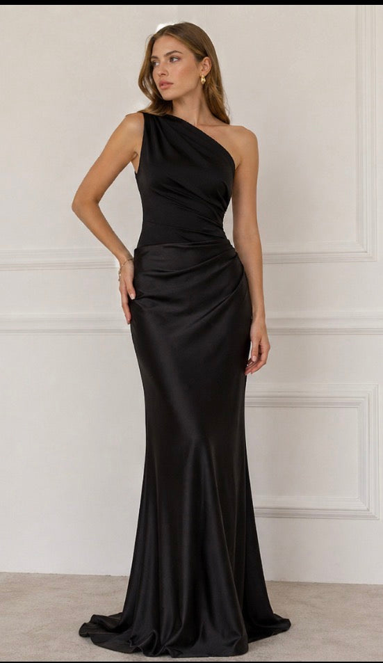 Ivy™  | Maxi Dress with a Guilt in Satin