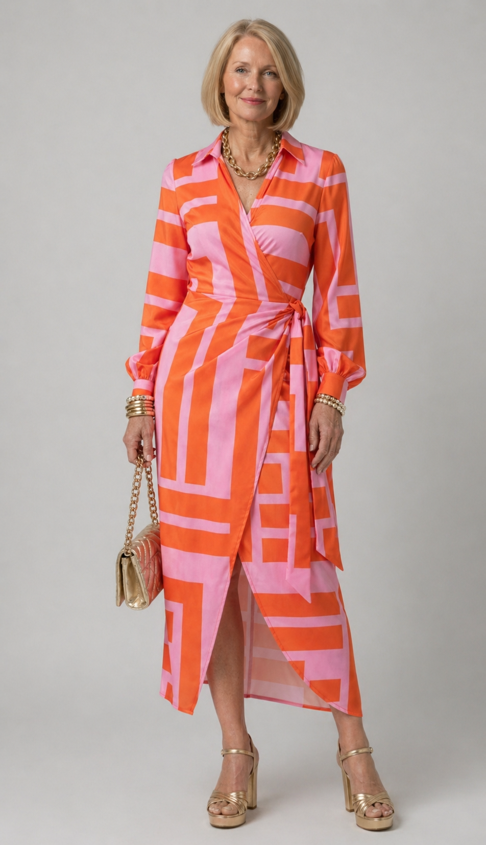 Ivy™ | Printed Wrap Dress