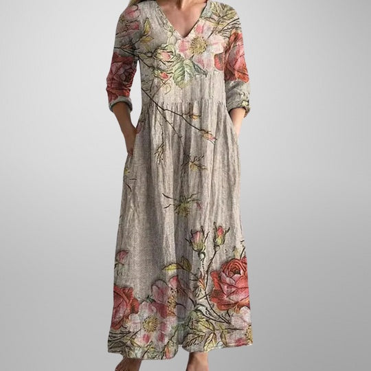 Alana™ | Elegant Floral Midi