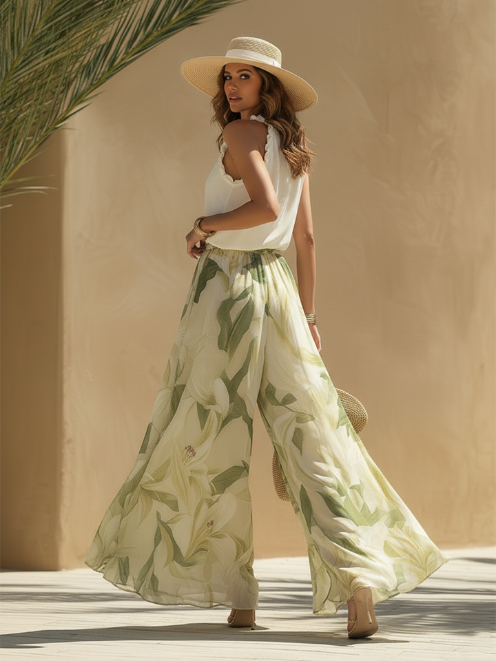Lysandra - Elegant Lily Printed Fluid Set