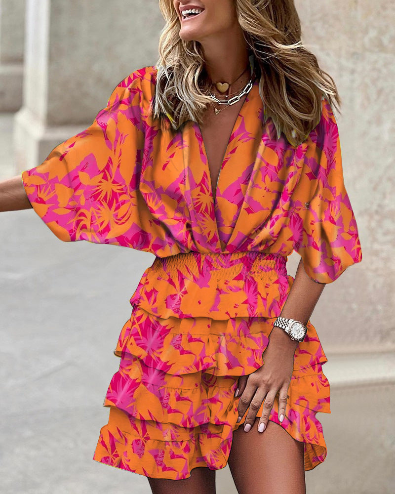 Pearl™ | Floral Midi Dress