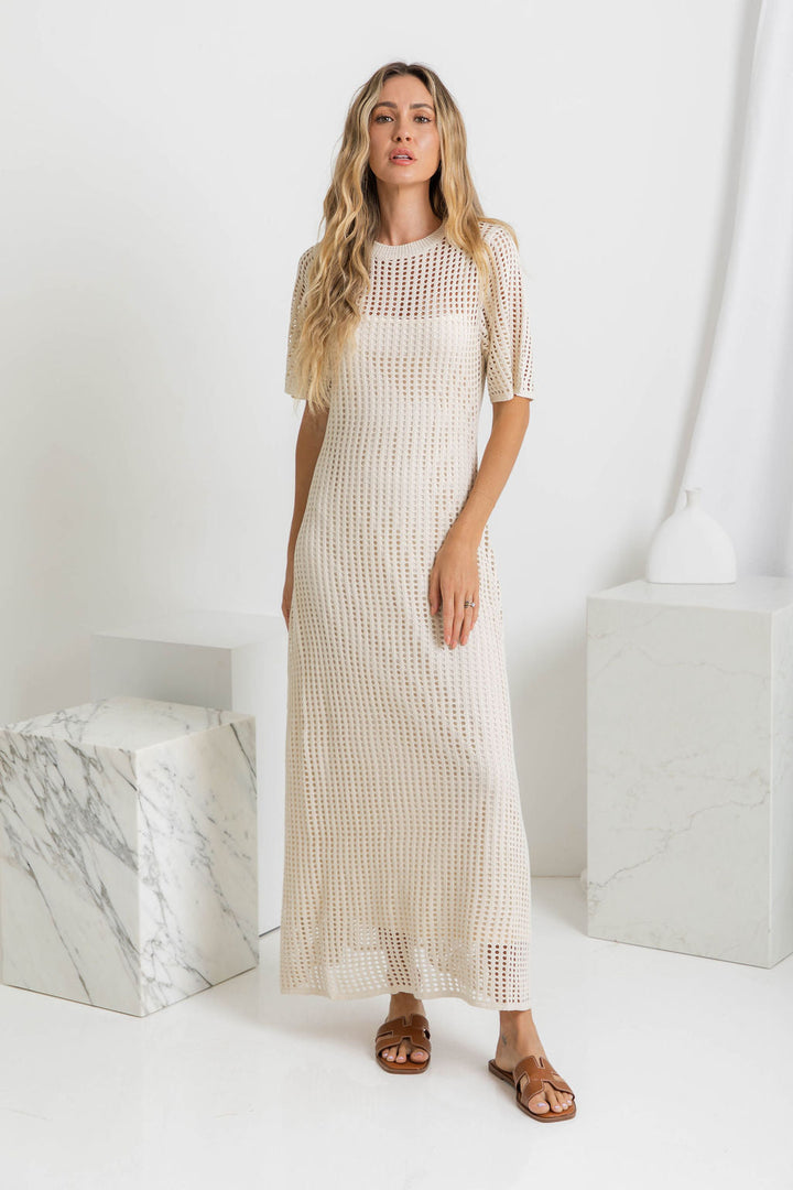 Clara | Crochet Maxi Dress