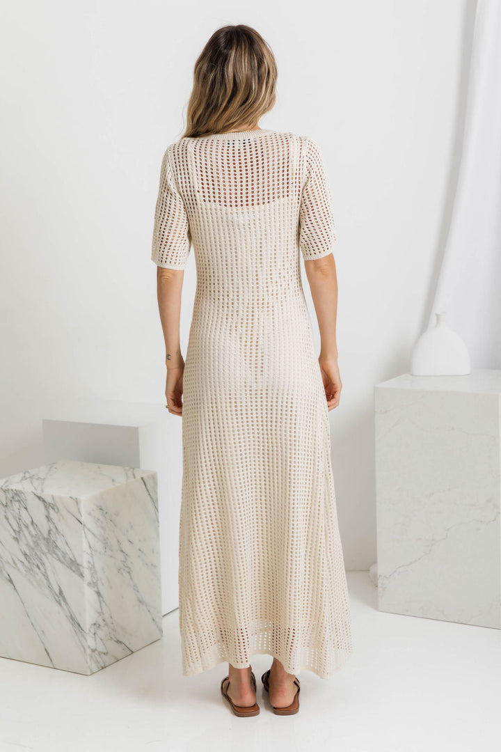 Clara | Crochet Maxi Dress