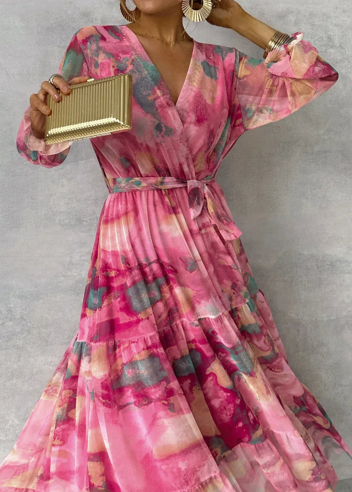 Ivy™  | Wrap Dress with Floral Print