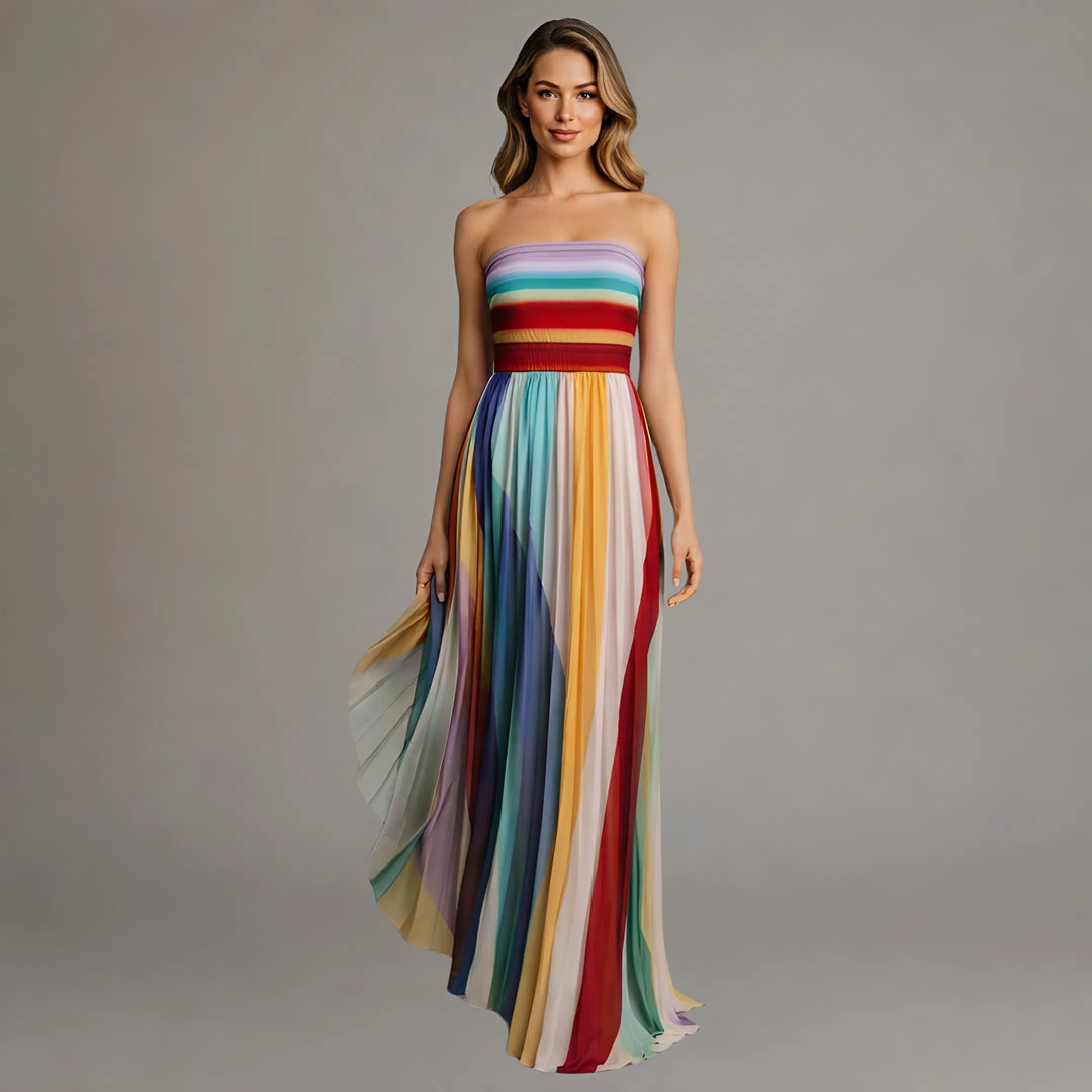 Bree™ | Vibrant Color Maxi Dress