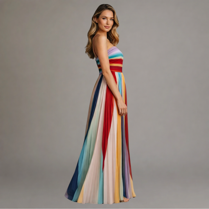 Bree™ | Vibrant Color Maxi Dress
