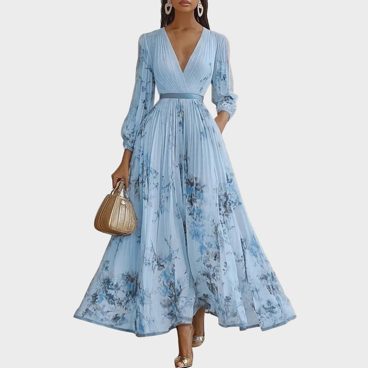 Kathleen™ | Pleated Maxi Dress