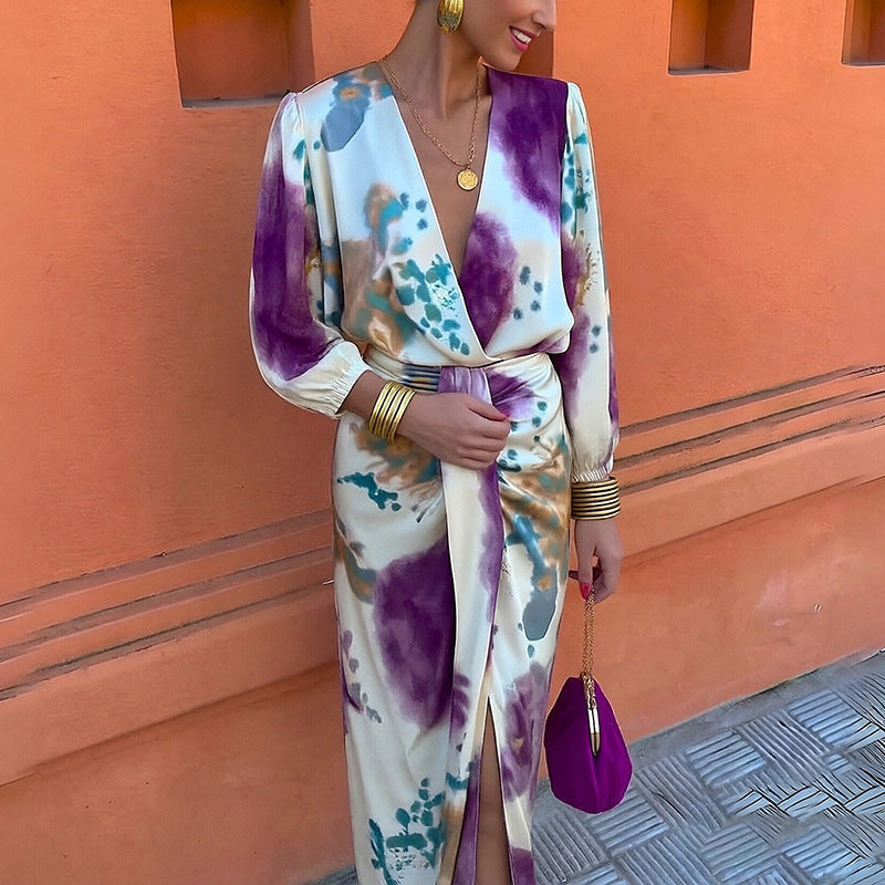 Candace™ | Refined Print Midi Dress