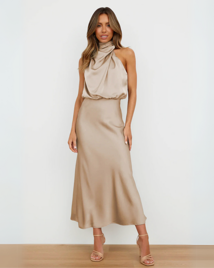 Ivy™ | Elegant Draped Dress