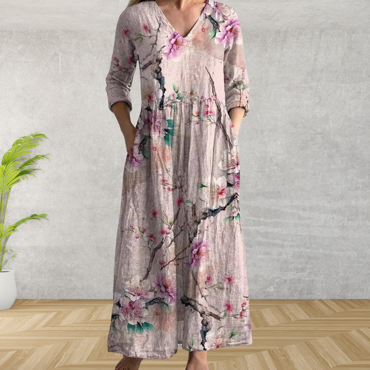 Alana™ | Elegant Floral Midi