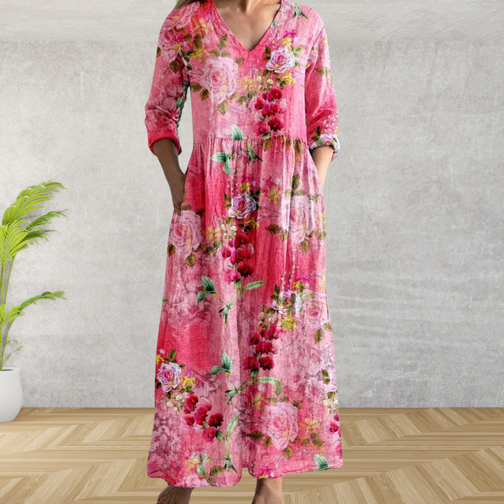 Alana™ | Elegant Floral Midi