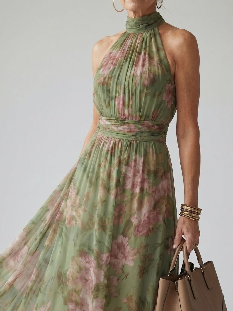 MIRELY | Marsciato Halter Midi Dress