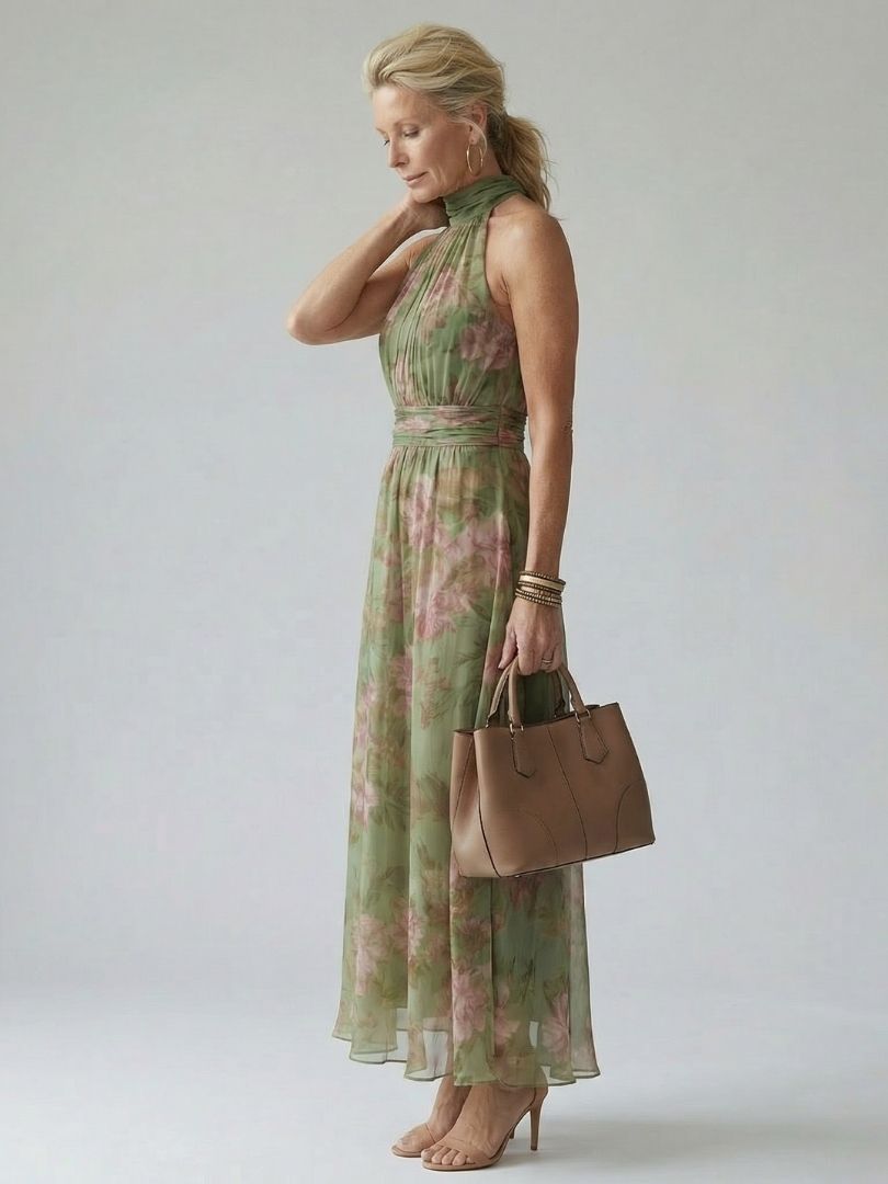 MIRELY | Marsciato Halter Midi Dress