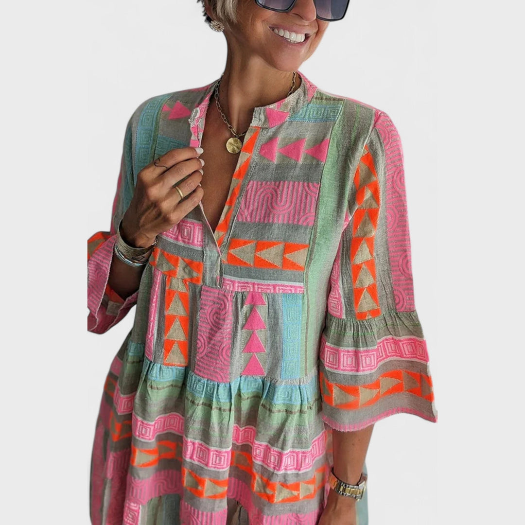Alena - Vibrant Bohemian Dress