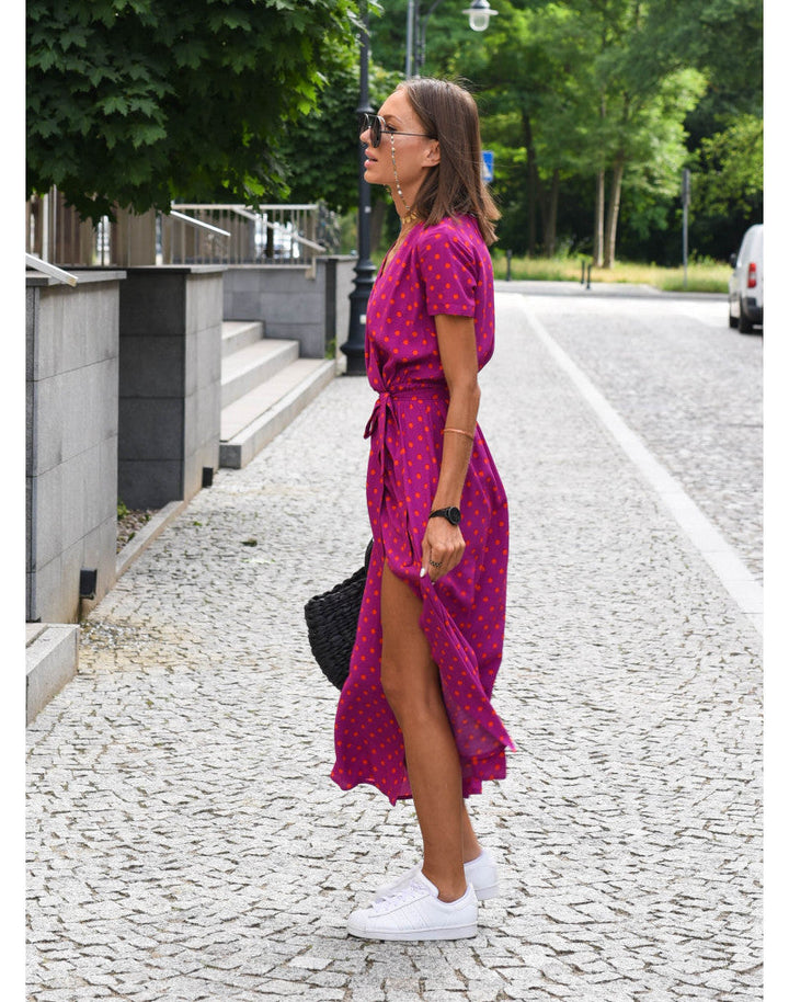 Keira™ | Floral V-Neck Elegant Dress